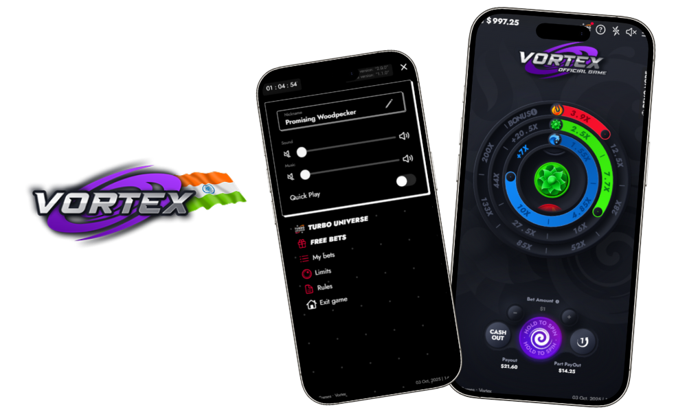 Vortex can be played on mobile phones.